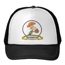WORLDS GREATEST TEACHERS PET CARTOON MESH HATS