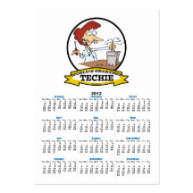 WORLDS GREATEST TECHIE WOMEN CARTOON BUSINESS CARD