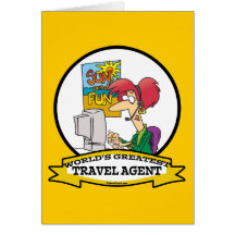 WORLDS GREATEST TRAVEL AGENT WOMEN CARTOON CARDS