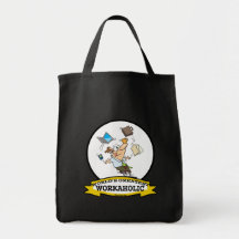 WORLDS GREATEST WORKAHOLIC MEN CARTOON BAG