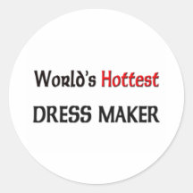 Worlds Hottest Dress Maker Stickers