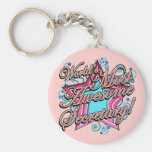 Worlds Most Awesome Secretary Keychain