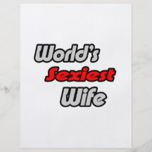 World's Sexiest Wife Personalized Flyer