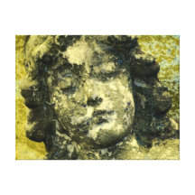 Worn Angel on canvas Gallery Wrapped Canvas
