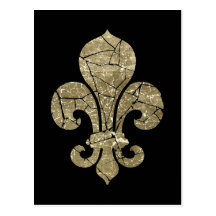 Worn Fleur De Lis Post Cards