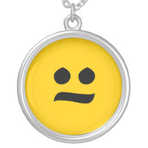 Worried Face Personalised Necklace
