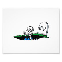 Worried skeleton grave RIP Photograph