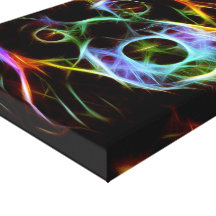 Wrapped Canvas Fractal Art Of My Dog Stretched Canvas Print