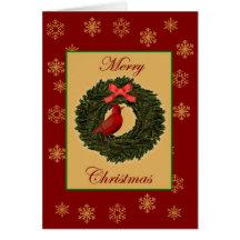 Wreath holiday card