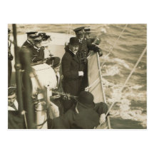 Wreaths thrown on the sea Remembrance Day 1 Postcard