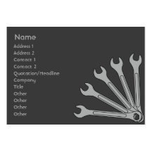 Wrench - Chubby Business Card Template