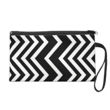 Wristlet Retro Zig Zag Chevron Pattern