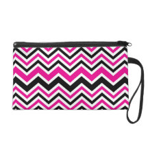Wristlet Retro Zig Zag Chevron Pattern