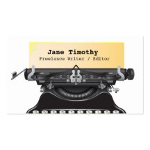 Writer / Editor / Authors Business Card