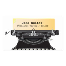 Writer / Editor / Authors Business Card