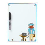 Writer Sock Monkey Dry-Erase Whiteboard