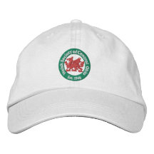 WSCO Logo Ball Cap - White Embroidered Baseball Caps