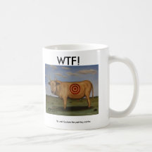 WTF[1], WTF!, By Leah Saulnier the painting maniac Mug