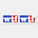 WTF Sports Fan Bumper Sticker