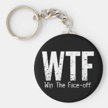 WTF: Win The Face-off Key Chain