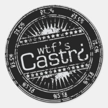 wtf''s Castro logo Round Stickers