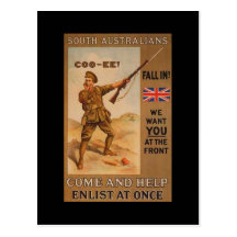 WW1 Collectors Card 1914 AUSTRALIA PROPAGANDA Post Card