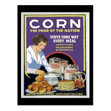 WW1 Food Administration Poster Post Card