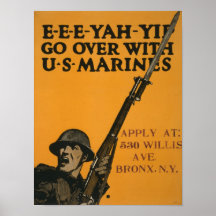 WW 1 Recruting Poster US MARINES