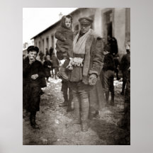 WWI English Pilot, French Orphans Posters