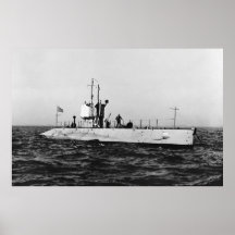 WWI Submarine L-1 (SS-40) Print