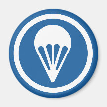 WWII Airborne CAP Patch Fridge Magnets
