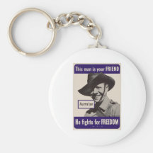 WWII Australian Key Chain