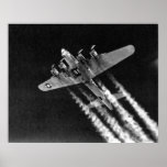 WWII B-17 in Flight Poster