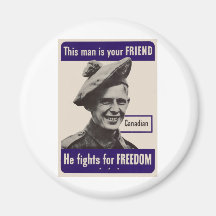 WWII Canadian Refrigerator Magnets