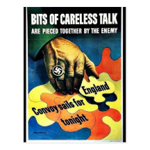 Wwii Careless3 Postcards