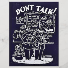 Wwii Dont Talk Personalized Flyer