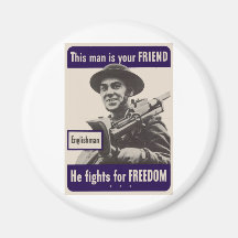 WWII Englishman Refrigerator Magnet