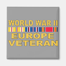 WWII Europe Veteran Fridge Magnets