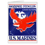 WWII Marine Corps Poster Greeting Card