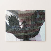 WWII Memorial with flag Jigsaw Puzzles