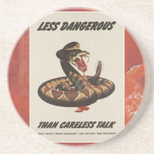 WWII Patriotic Poster Coaster