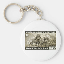 WWII Polish Army in England Key Chain