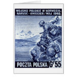 WWII Polish Army in Narvik, Norway Card