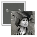 WWII Rosie the Riveter Button