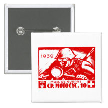 WWII Swiss Motorcycle Company Button