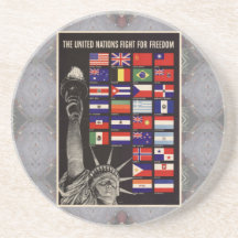 WWII Vintage Poster Coaster