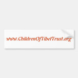 www.ChildrenOfTibetTrust.org Bumper Sticker