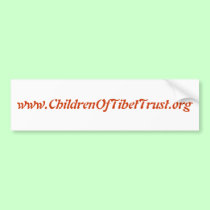 www.ChildrenOfTibetTrust.org bumper stickers