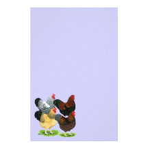 Wyandotte:  Rooster Assortment Personalized Stationery