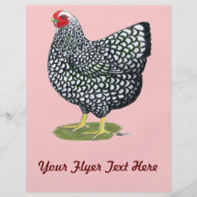 Wyandotte:  Silver-laced Hen Flyers